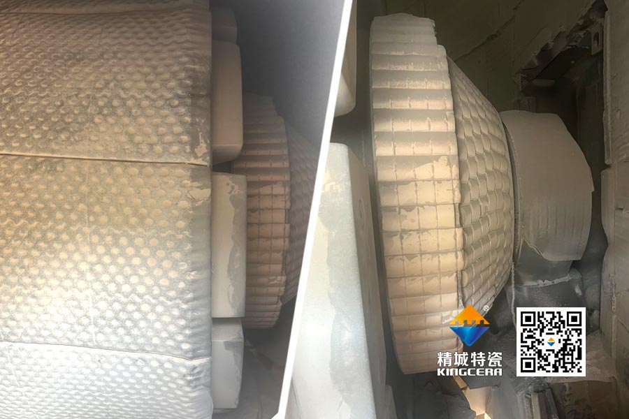 水泥厂磨辊轴ZTA陶瓷；ふ质倜由熘4年以上