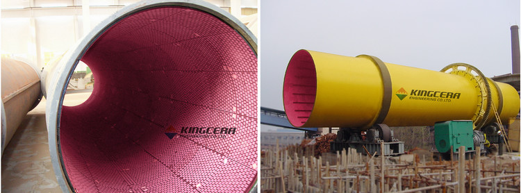 湖南某烧结厂圆筒混淆机使用31399金沙娱场城耐磨陶瓷衬板